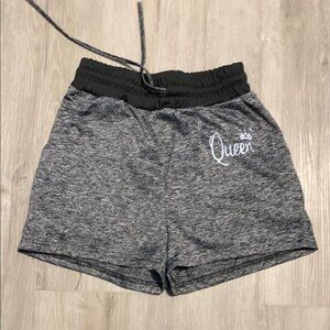 CBR Women's Black and Gray Athletic Shorts